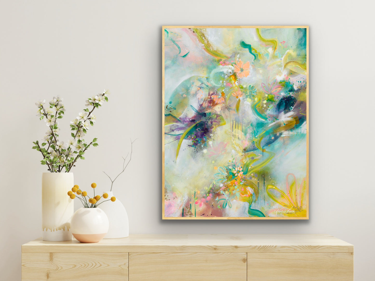 "Immersed In Light " Original Acrylic Painting
