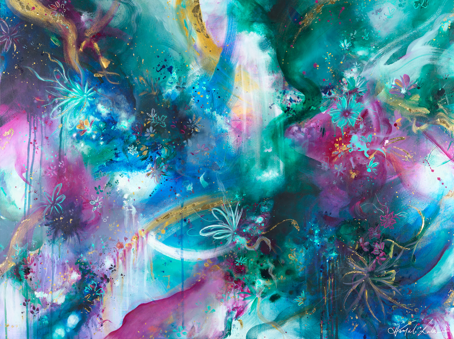 "Surrendering To Love" Original Acrylic Painting
