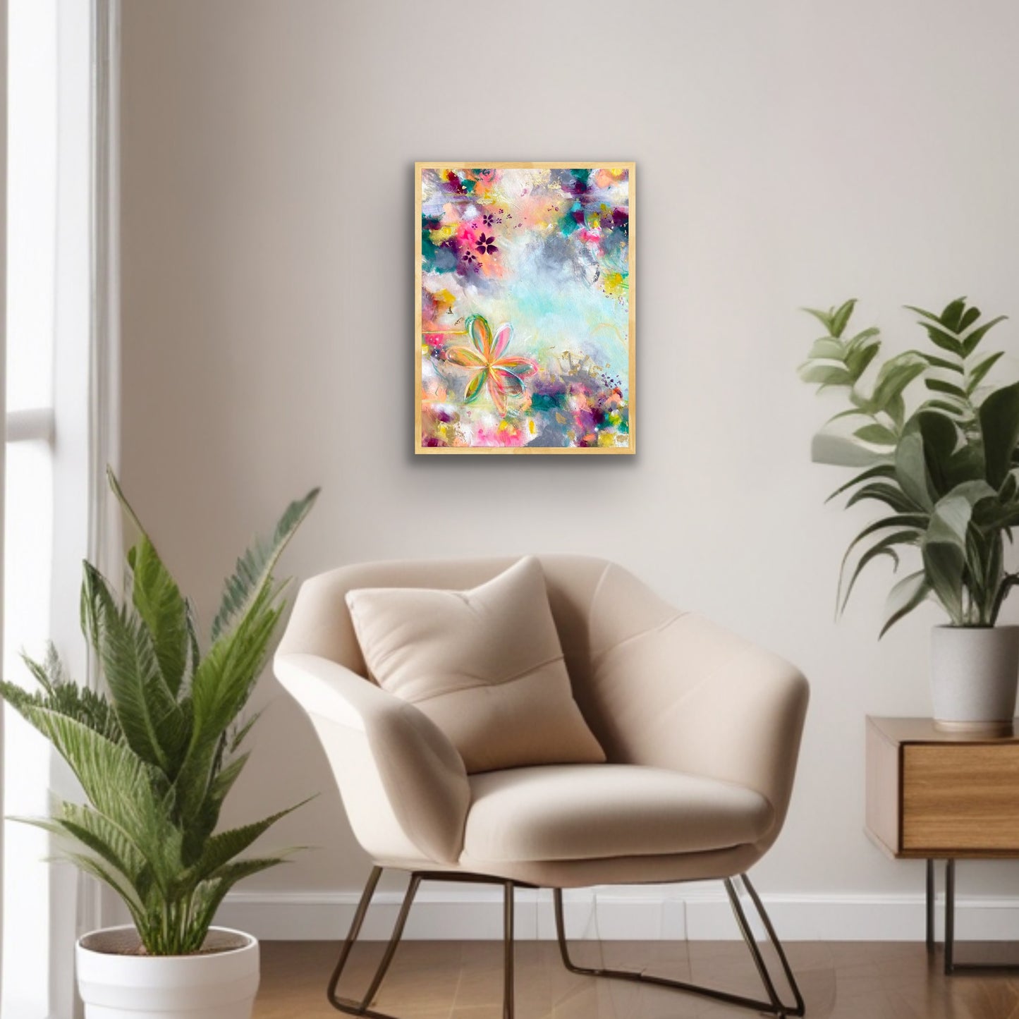 "Joy Blooming" Original Acrylic Painting